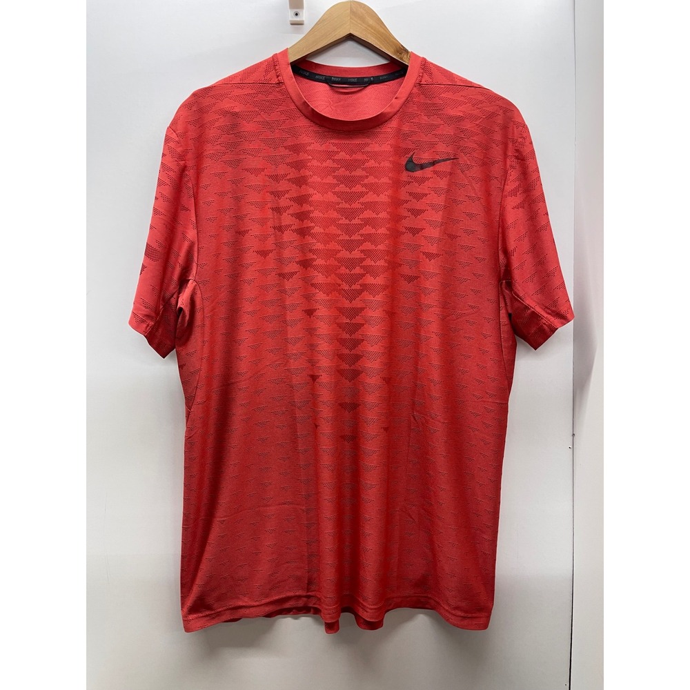 Nike Dri-FIT Mens Geometric Triangle Pattern‎ Training T-Shirt Short Sleeve XL